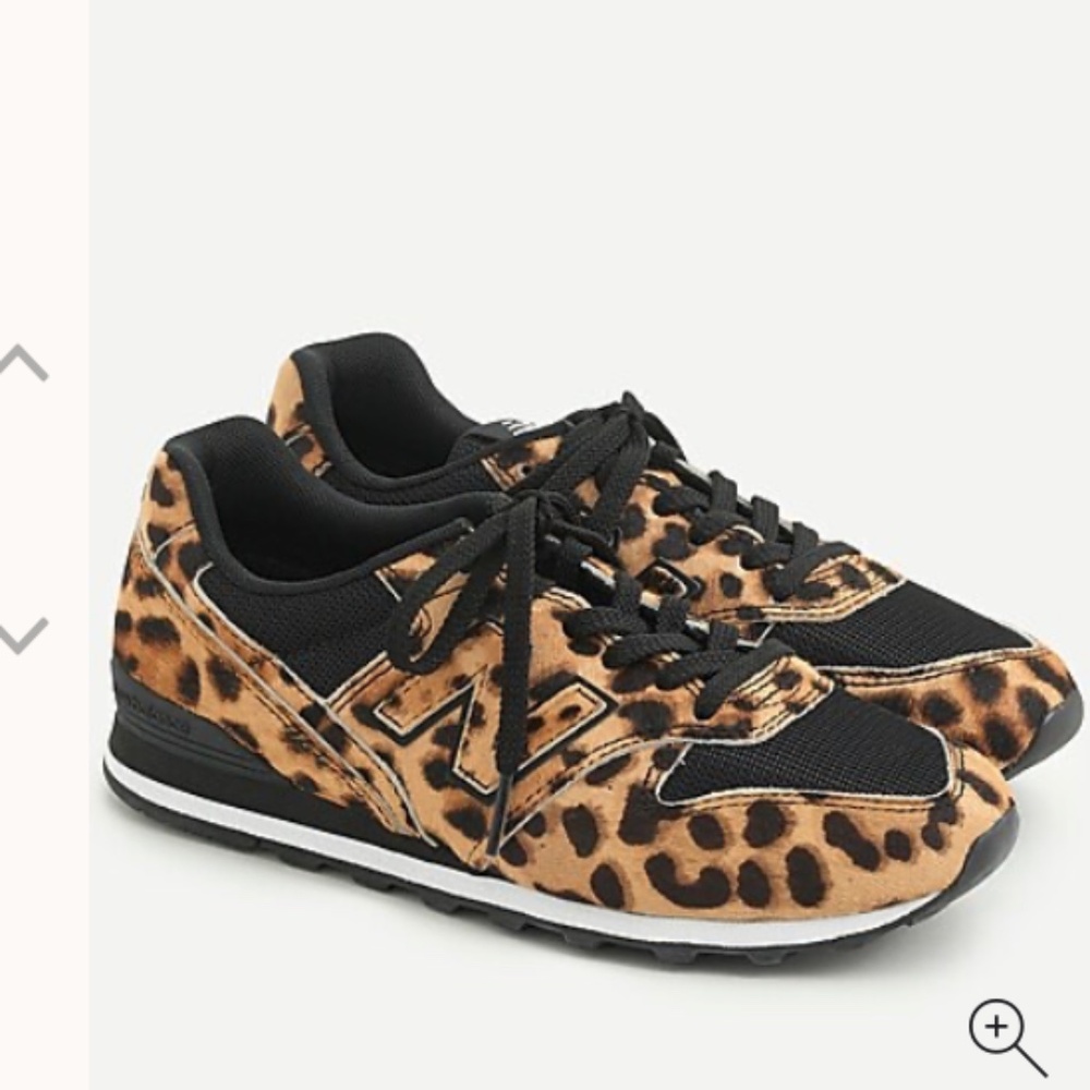 New Balance x J Crew: Calf Hair 966 Leopard Shoes